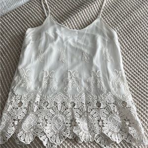 White Lace Tank Top